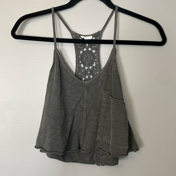 ๐ Aerie Crop Tank with Crochet Back - XXS - Picture 1 of 9